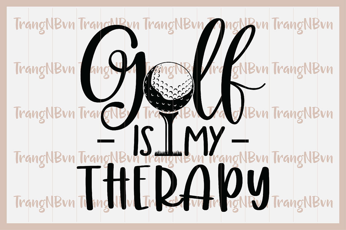Golf is My Therapy rendition image