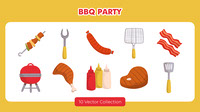 BBQ Party Vector Set