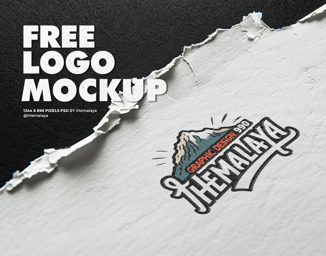 iHemalaya Free Logo Mockup rendition image