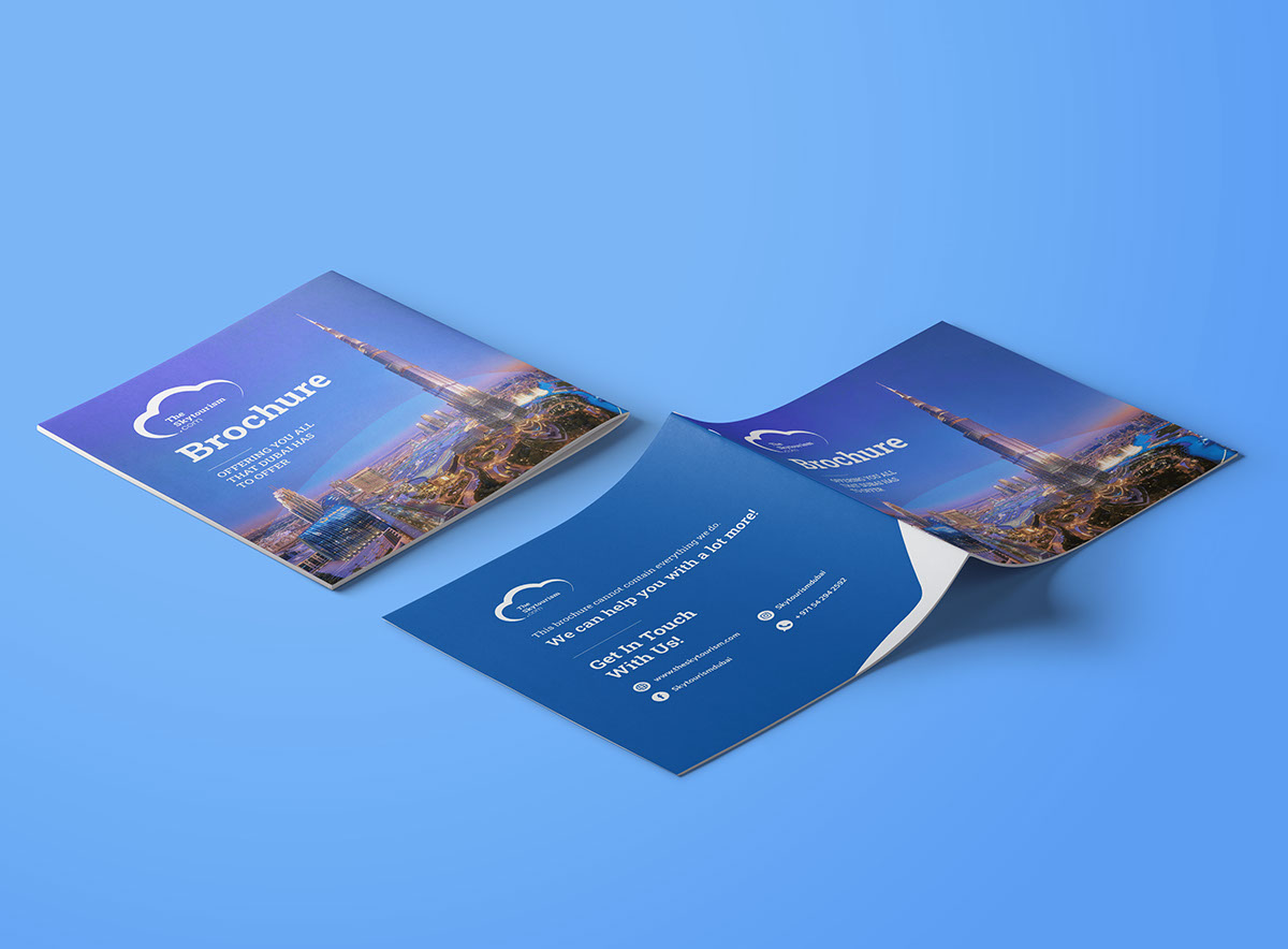Skytourism Brochure Front and Back Cover rendition image