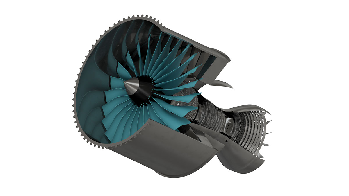 Turbofan Engine rendition image