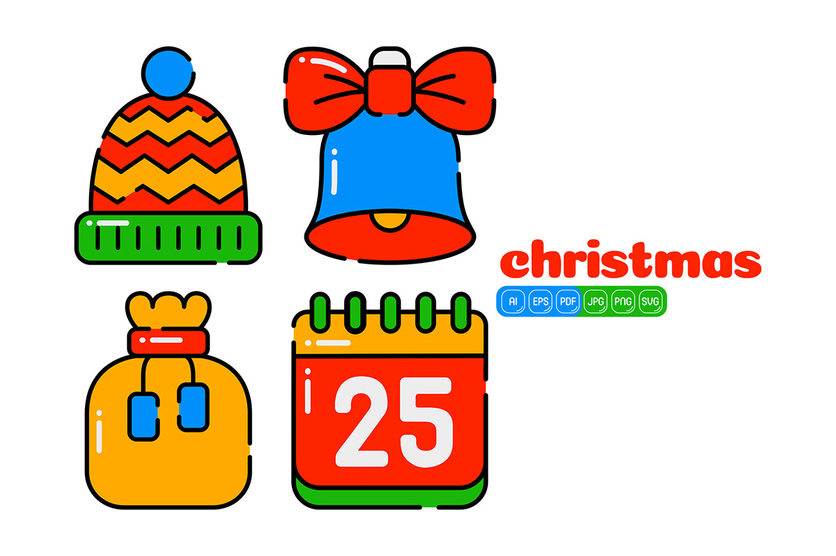 Christmas Element Vector Pack rendition image