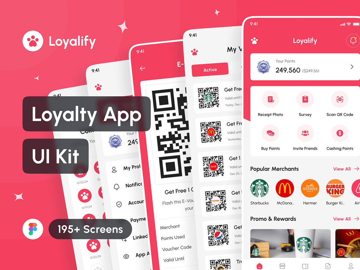 Loyalify - Loyalty App UI Kit rendition image