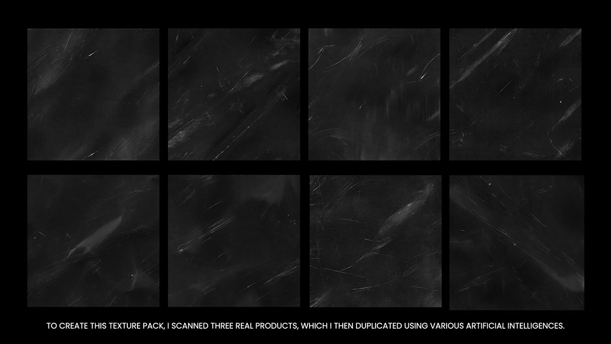 FREE 4K grunge and scratch texture pack and displacement maps rendition image