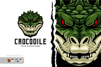 Crocodile mascot logo
