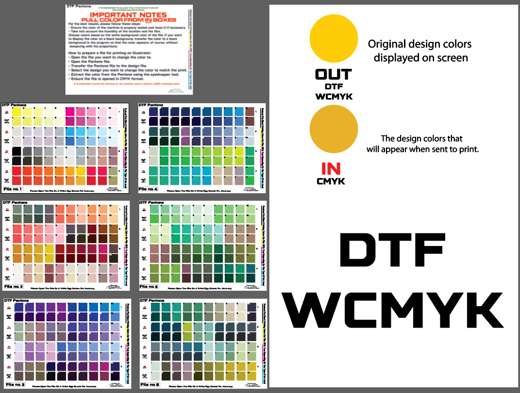DTF Color Chart on Behance :: Behance