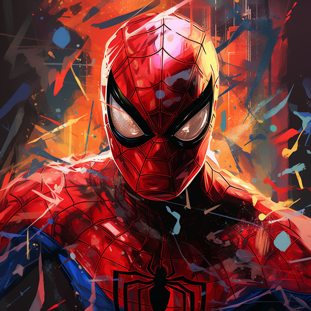 Spiderman Poster rendition image