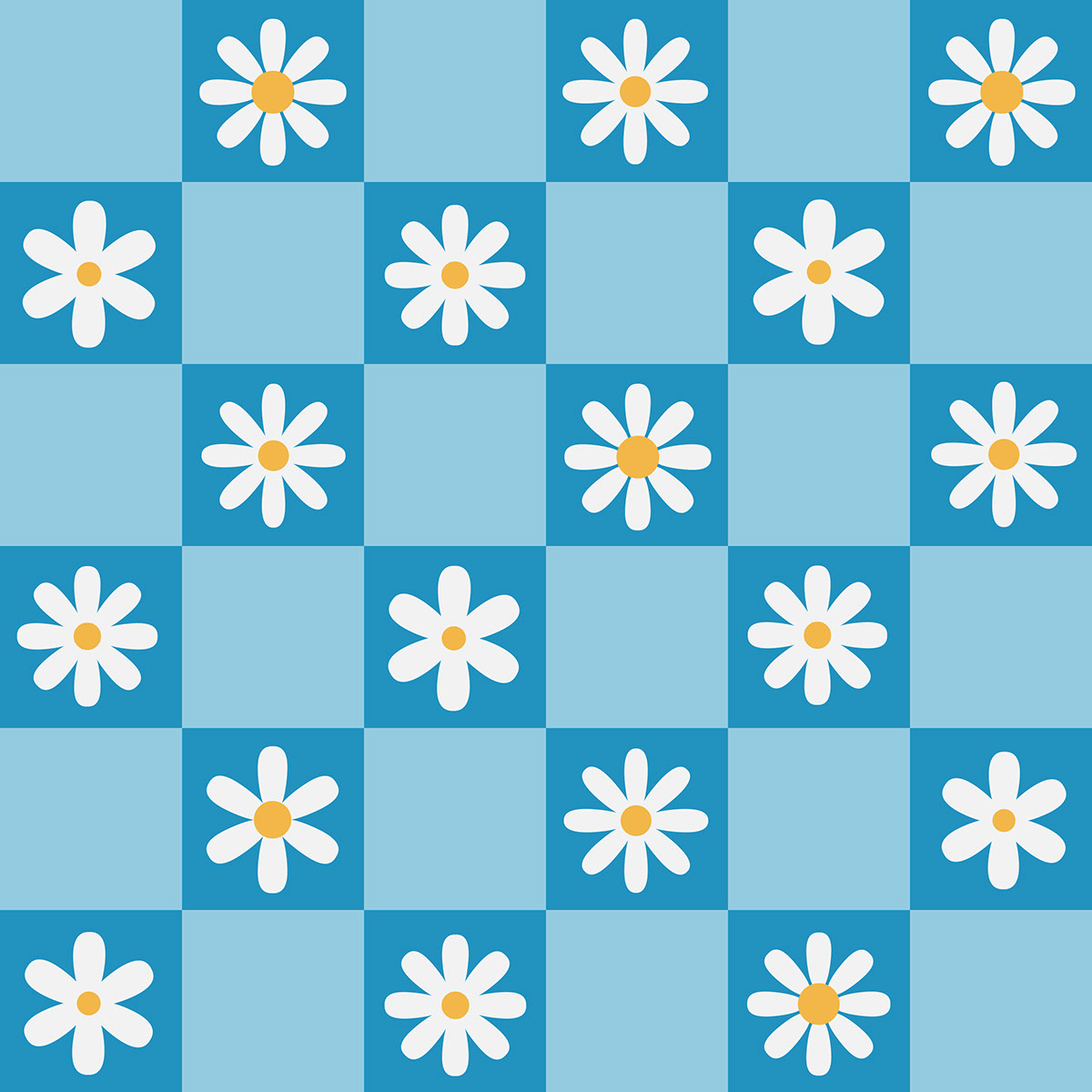 Astract Flowers Seamless Patterns rendition image