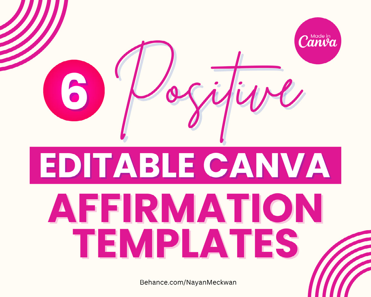 6-Positive-Affirmations-Templates on Behance :: Behance