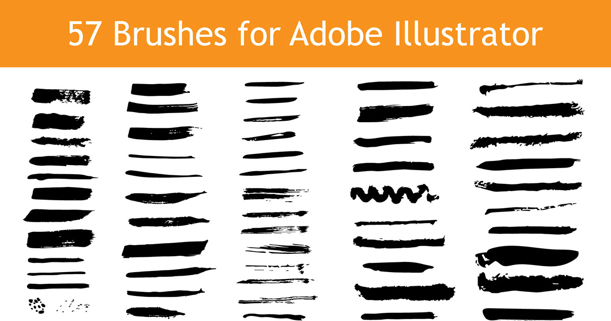 Brushes vector rendition image