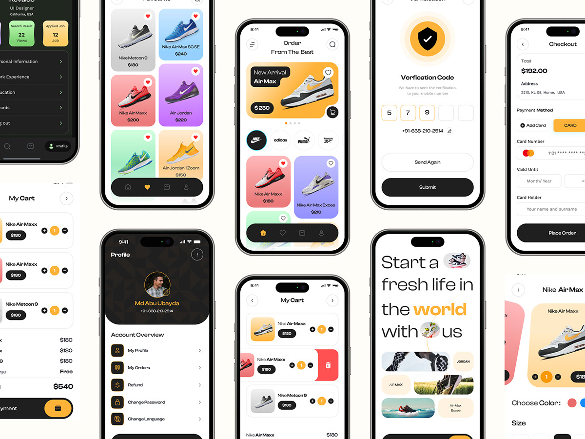 Ecommerce Shoe Mobile App UI Kits Design on Behance :: Behance