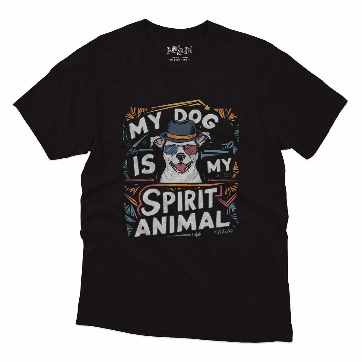 dog tshirt design rendition image