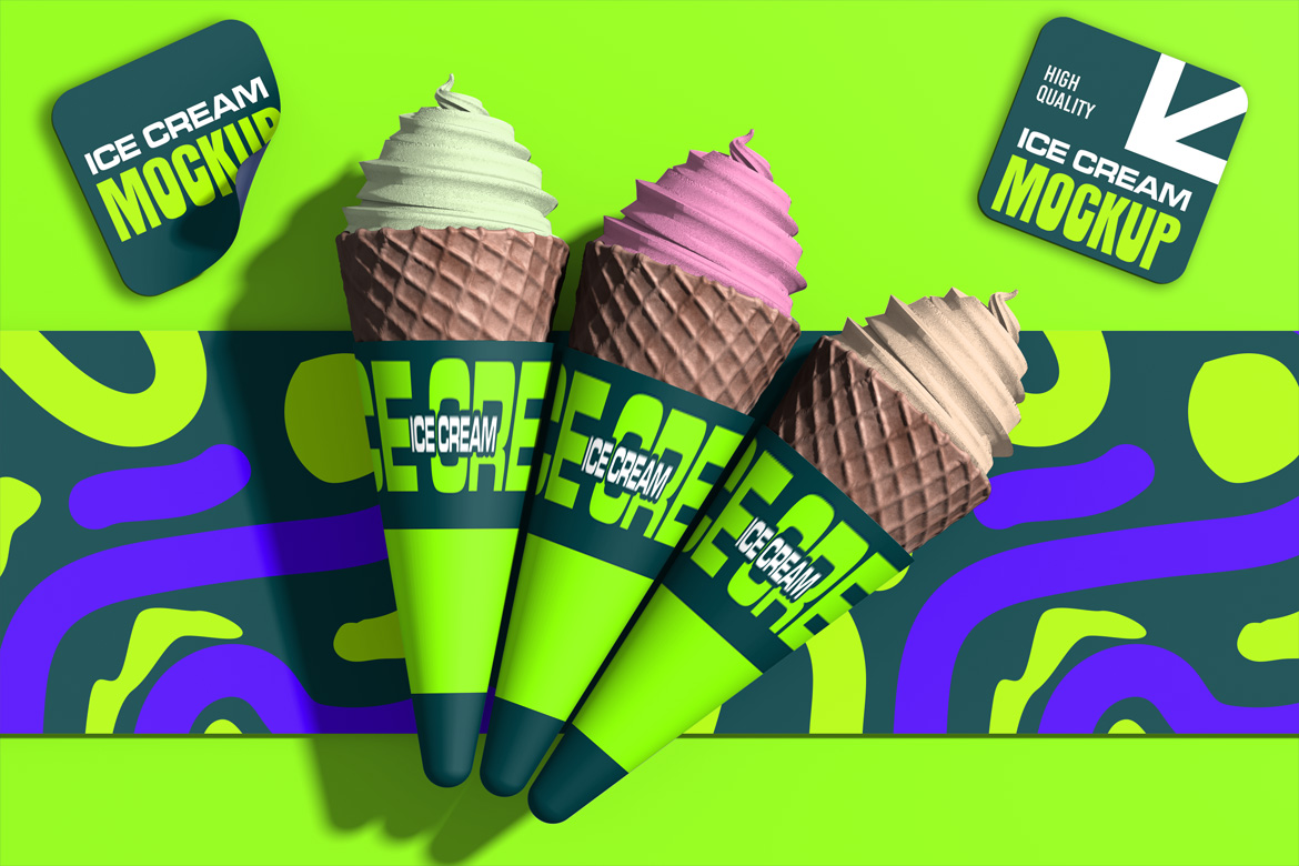Ice Cream Mockup on Behance :: Behance