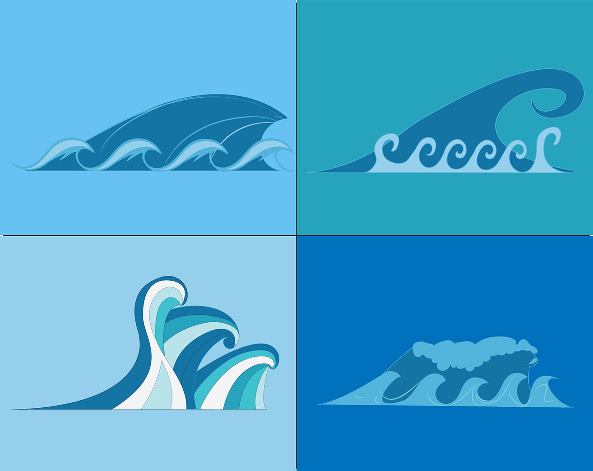 A collection of Wave Styles rendition image
