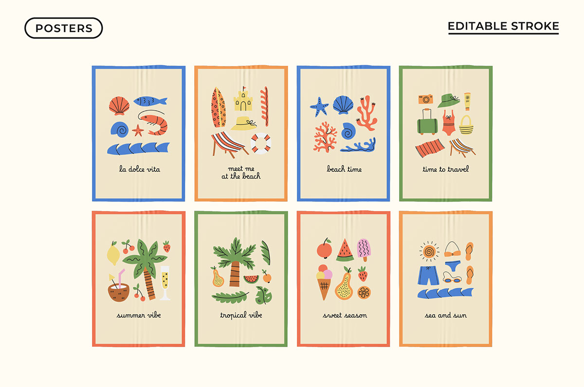 Summer Time Collection on Behance :: Behance