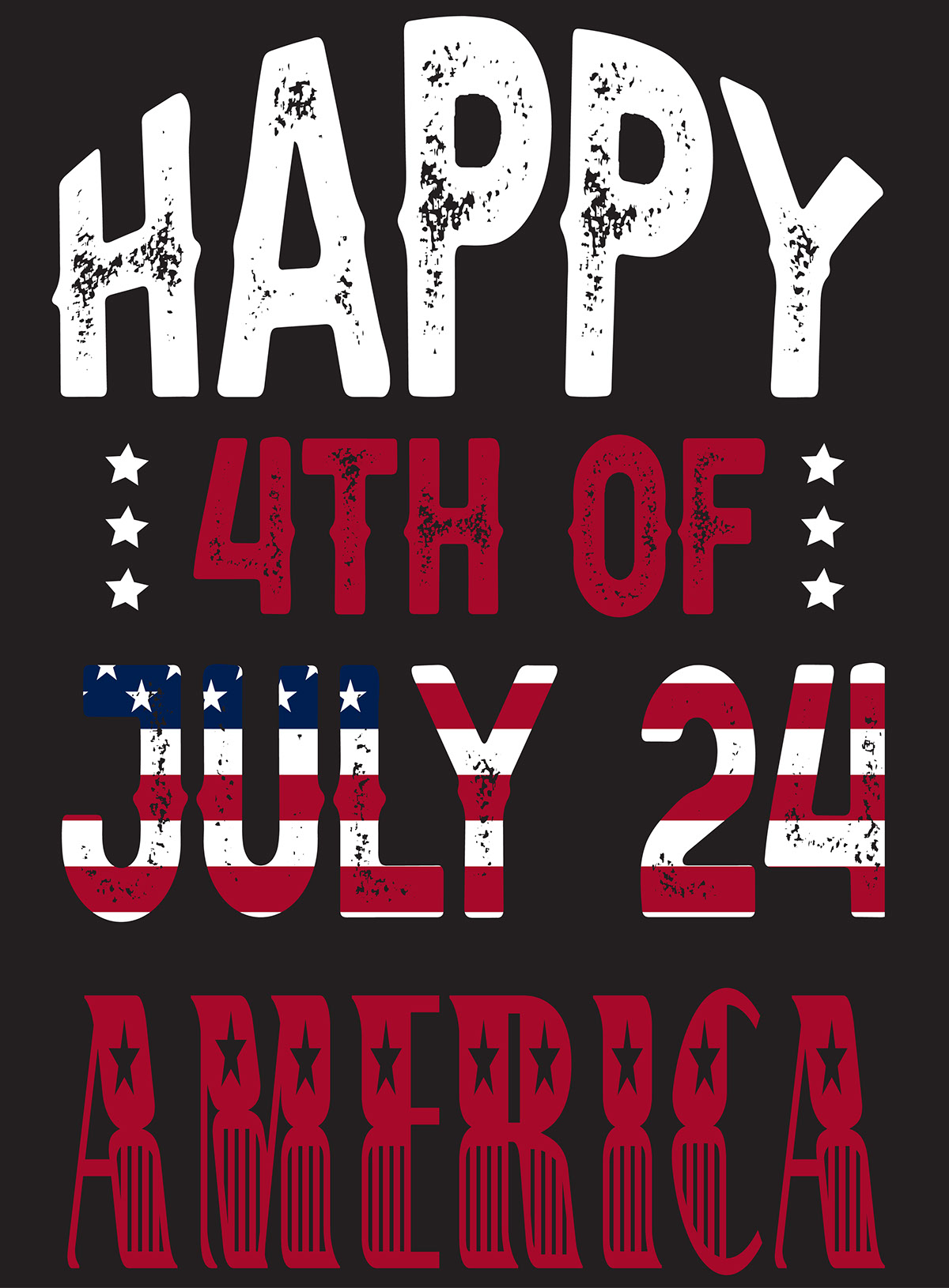 USA Independence Day T shirt Design rendition image