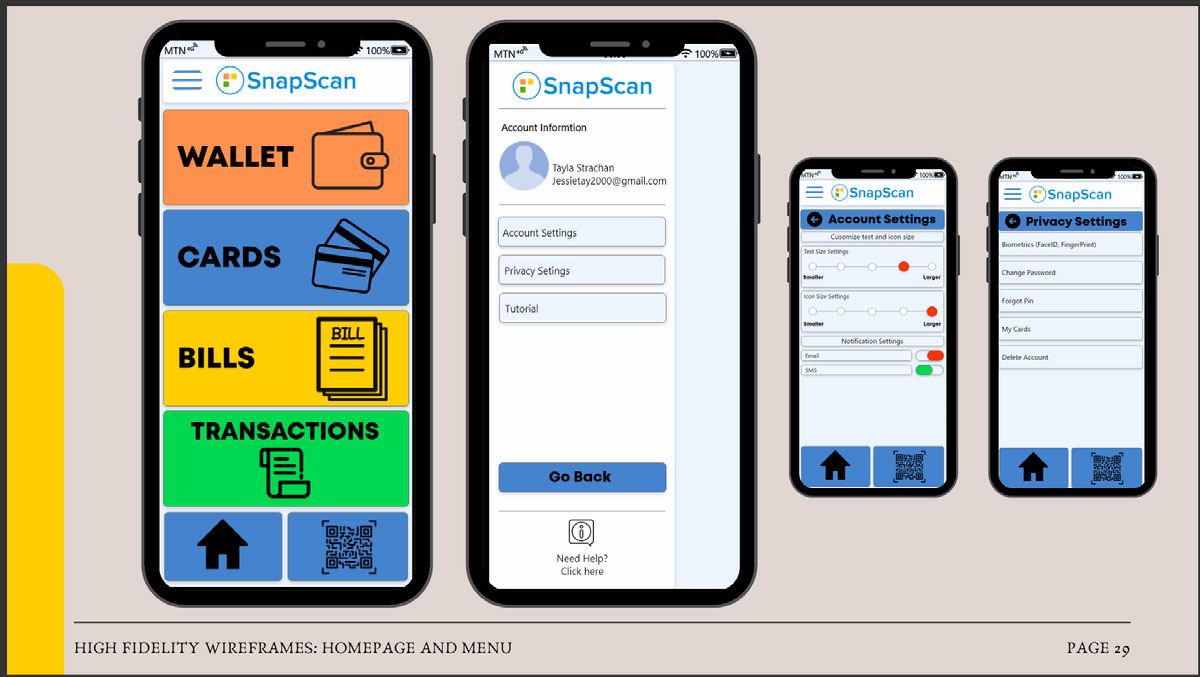 SnapScan App redesigned for the disabled on Behance :: Behance