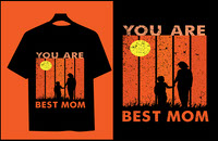 Mother tshirt design mom and son best friends for life