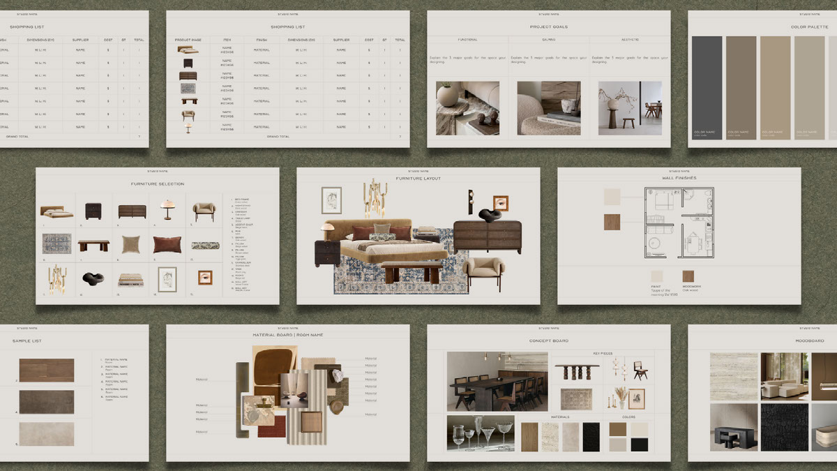 Interior_Design_Template on Behance :: Behance