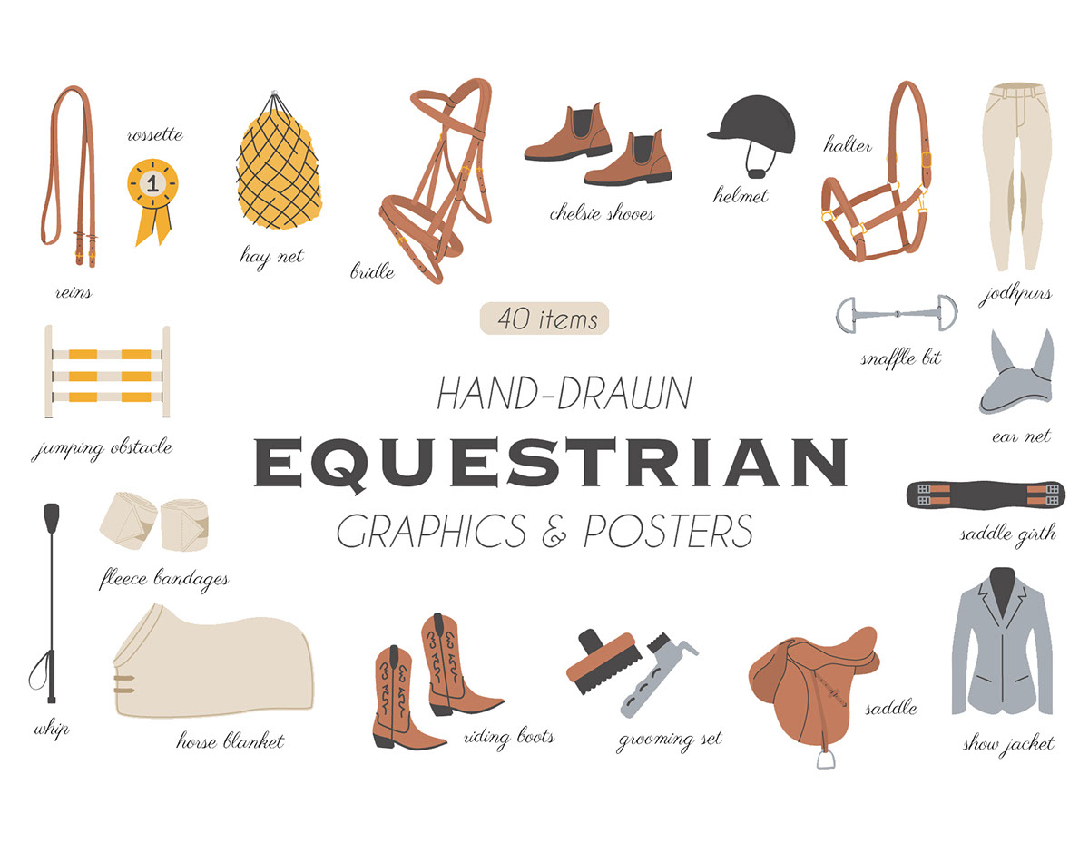Equestrian Graphics and Posters rendition image