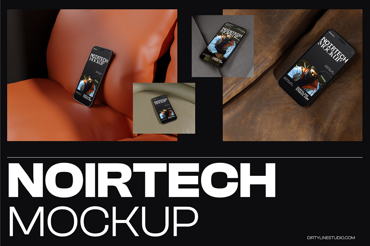 Noirtech 6 FIle Phone Mockup rendition image