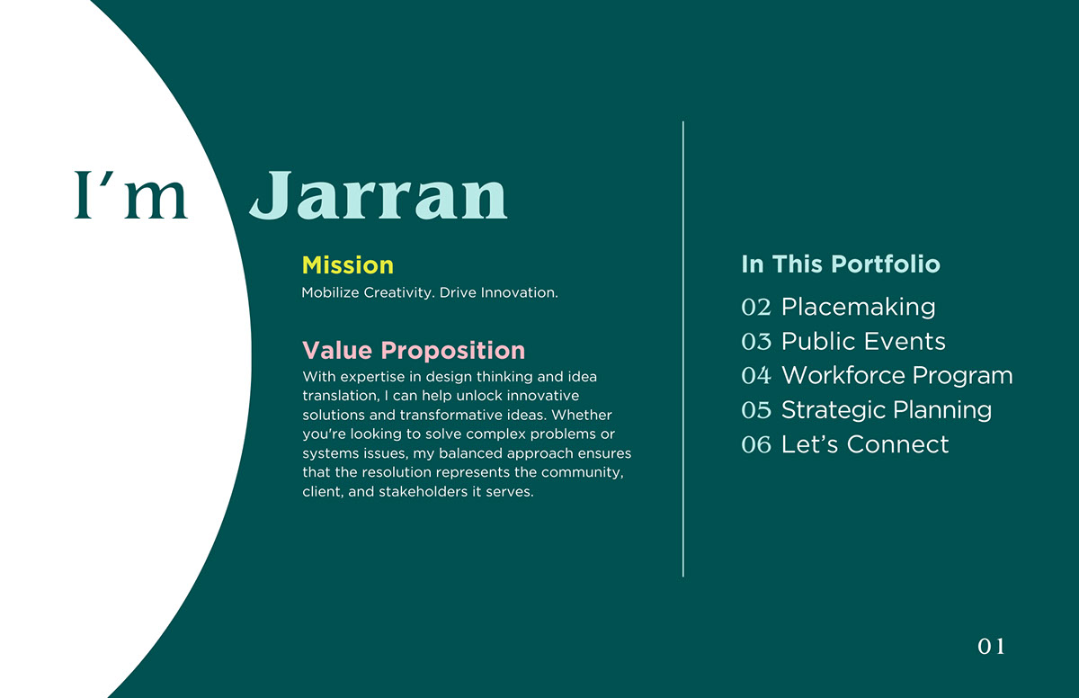 Project Management Portfolio - Jarran Fountain rendition image