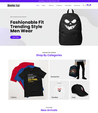 Mens Fashion Store Website Design