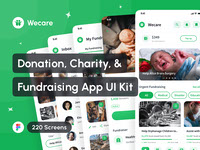 Wecare - Donation Charity and Fundraising App UI Kit