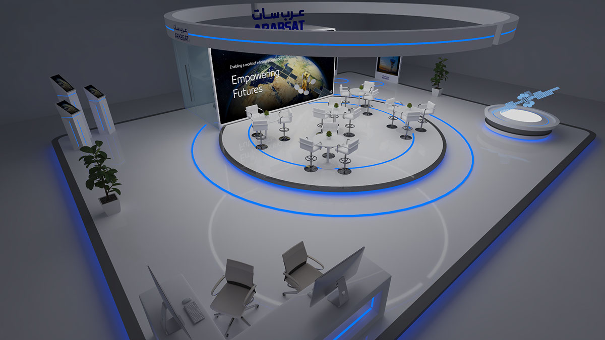 Arabsat Booth Presentation on Behance :: Behance