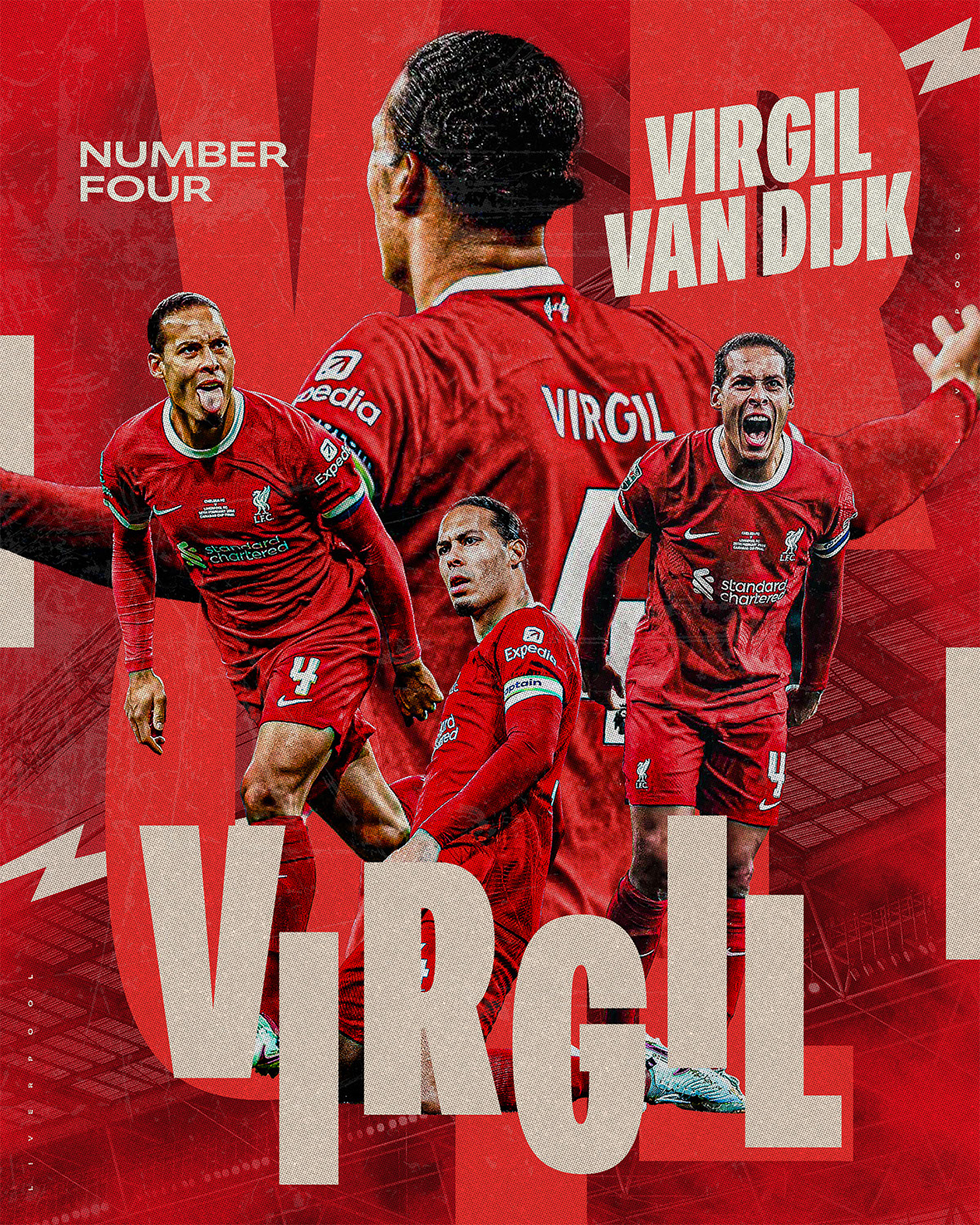 Virgil Football Poster rendition image