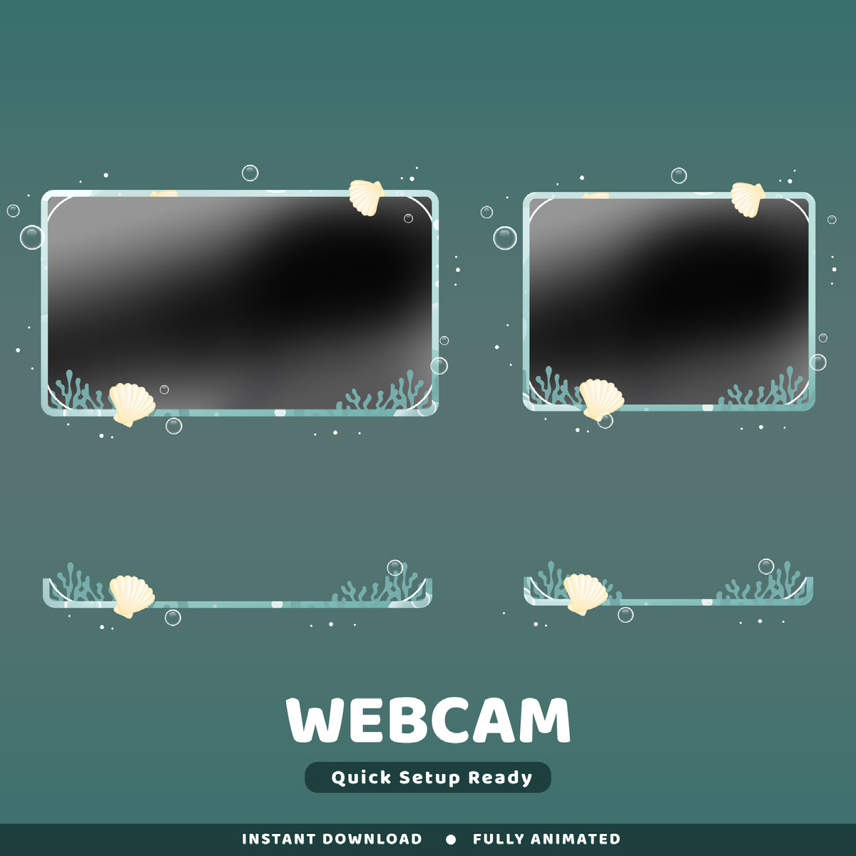 Wrb Overlay Bubble Sea Animated Twitch Overlay Package on Behance :: Behance