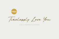 Tirelessy Love You Font