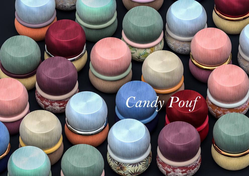Candy Pouf rendition image
