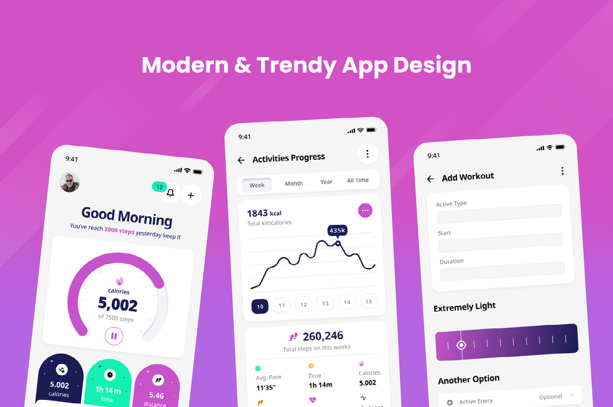 StepTrack - Step Counter Tracker Apps on Behance :: Behance