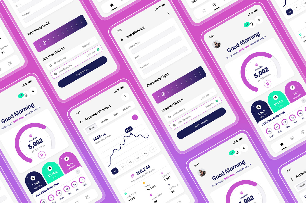 StepTrack - Step Counter Tracker Apps on Behance :: Behance