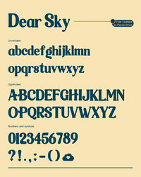 Dear Sky - Free Typeface