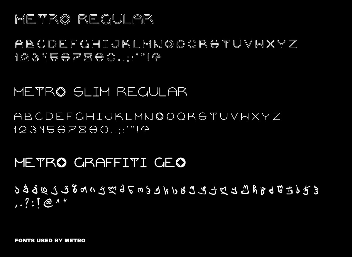 METRO FONTS on Behance :: Behance