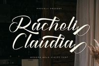 Racheli Claudia - Modern Bold Script Font