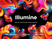 Illumine - Dynamic Liquid Gradient Shapes Collection