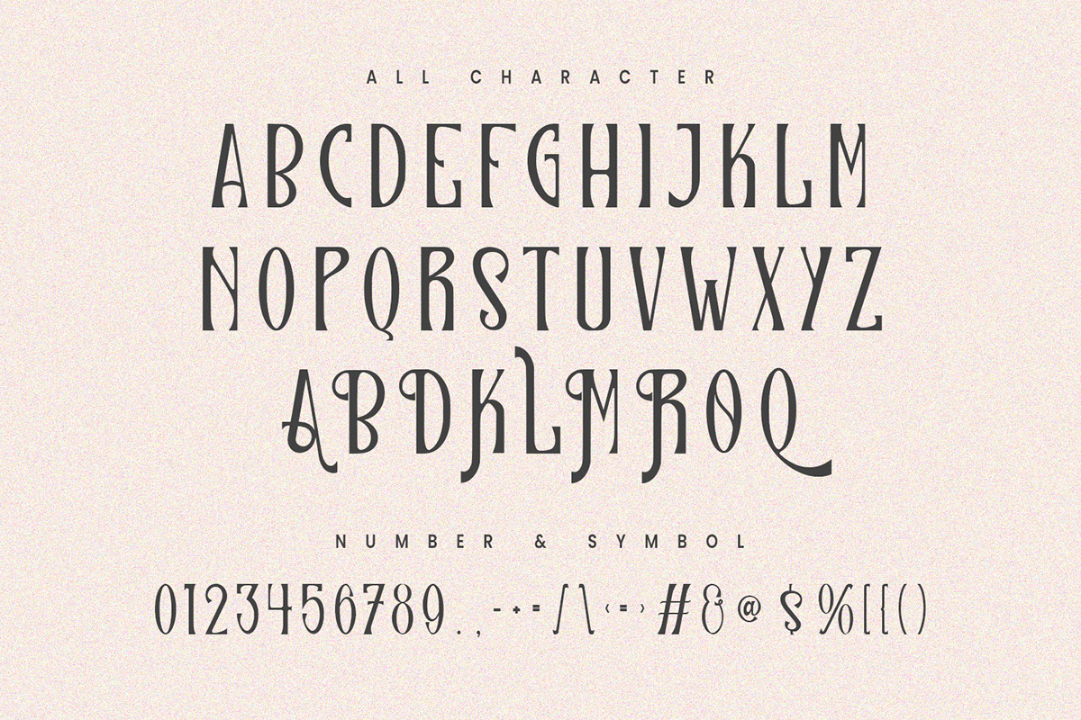 Qolmiek Serif Display Font rendition image