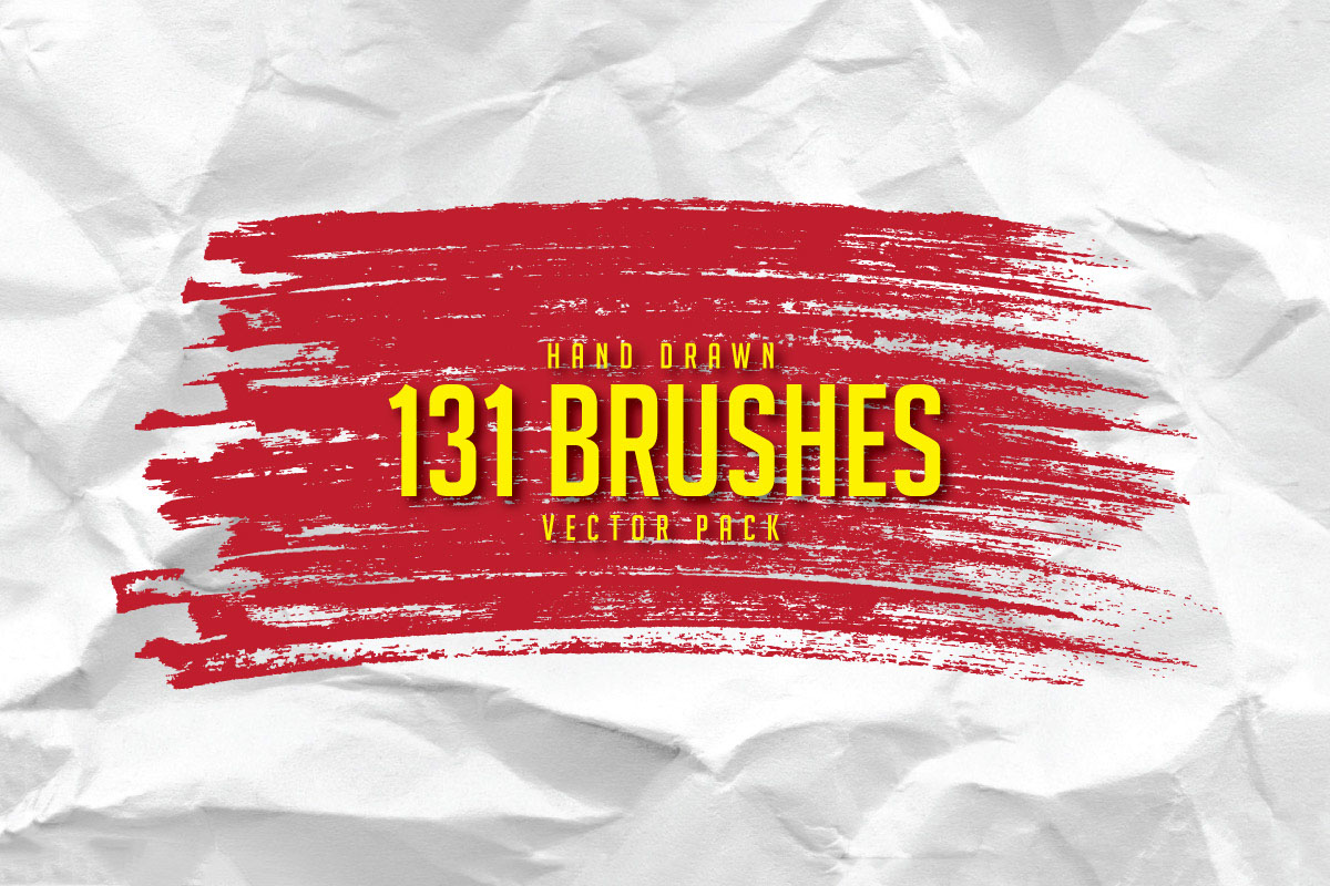 131 Hand Drawn Brushes Pack rendition image
