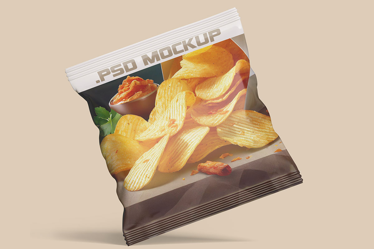 Pouch Packaging mockup rendition image