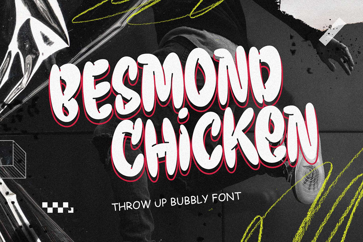 Besmond Chicken Font rendition image