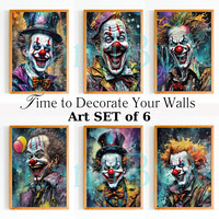 Clown Wall Art Digital Printable