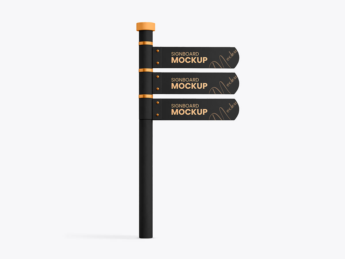 Free Stree Driction Sign Mockup on Behance :: Behance