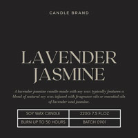PP005-Box and label template Candle