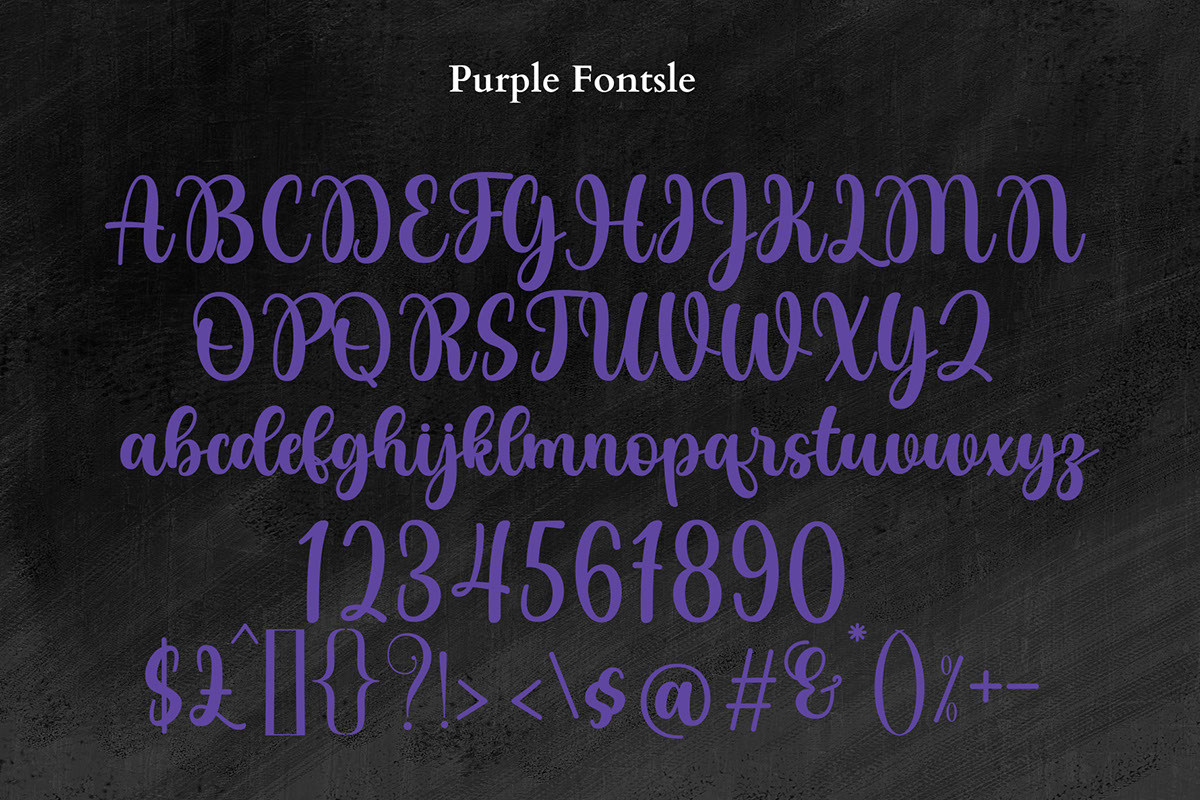 Purple Handwritten rendition image