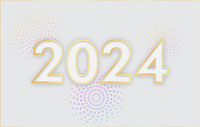 happy new year 2024 luxury text effect