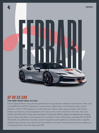 Ferrari Car Poster