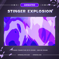 Purple Stinger Transition Twitch Explosion